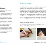 Sicher im Sattel